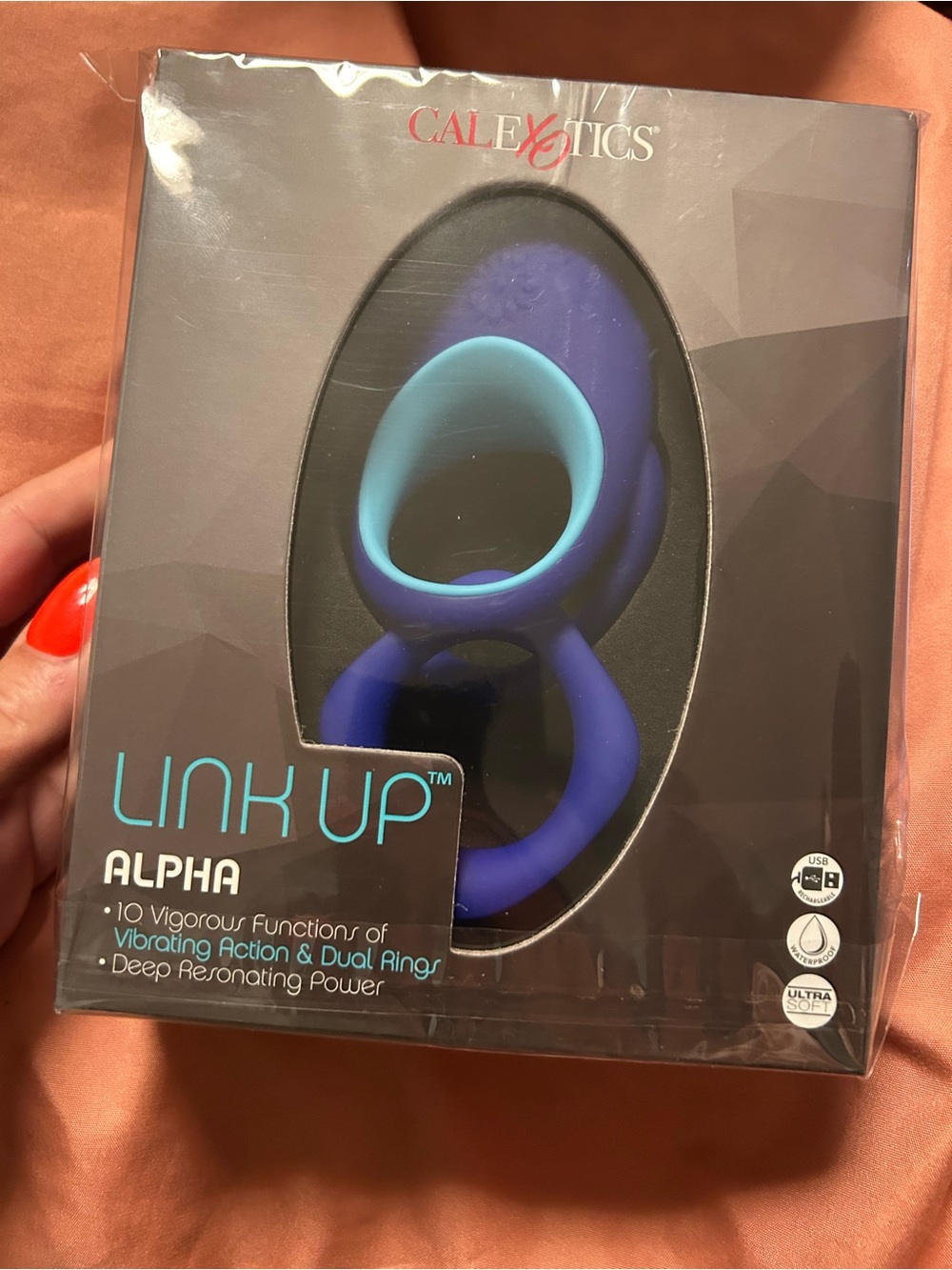 🔥Link Up Alpha Vibrating Ring - Blue